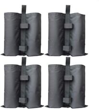 4 Pack Gazebo Sand Weights Industrial Grade Heavy Duty Double-Stitched BLACK