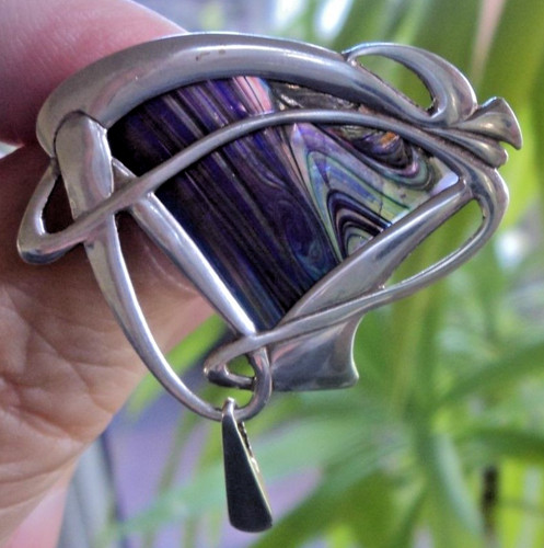 Pat cheney brooch - pat, john