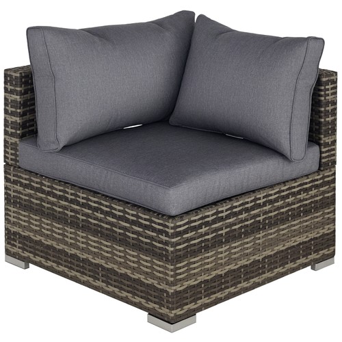 Outsunny rattan corner sofa - rattan,