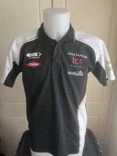 FORMULA E JAGUAR TCS RACING TEAM ISSUE POLO SHIRT MENS MEDIUM 2022/23 SEASON