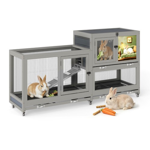 Indoor large tier rabbit - large, 2-tier