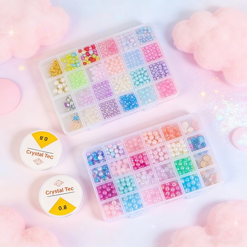 1190pcs clay beads set - 1190pcs,