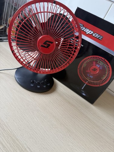 Snap led clock fan red - snap,