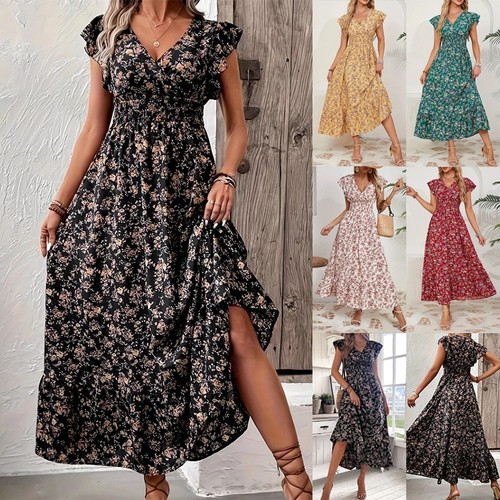 Women neck floral - v,