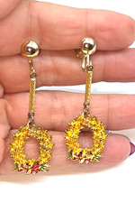 Signed Rodox Enamel Gold Tone