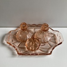 Vintage Art Deco Pressed Glass