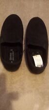 mens Slippers Ultra Comfort Hard Sole  size Uk 8 Navy Blue  George Bnwt
