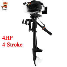 HANGKAI 4HP Aircooled 4Stroke Outboard Motor Short Shaft Fishing Boat Engine CDI