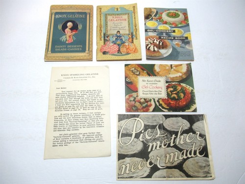 Lot vtg knox gelatine - lot,
