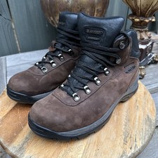 Hi-Tec Altitude IV Hiking Boots Men’s 9.5 Waterproof Suede Leather Brown Mid