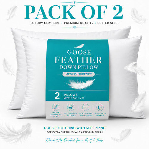 Luxury 1200gsm goose feather - goose,