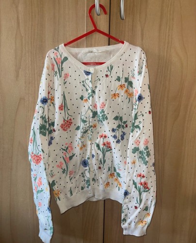 Girls floral cardigan 9yrs - cardigan.,