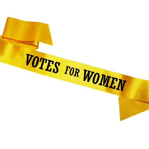 Yellow votes for women - yellow, sash