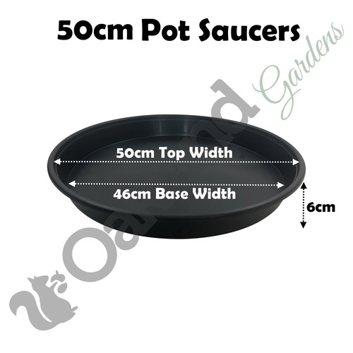 Plant pot saucers round - round, black