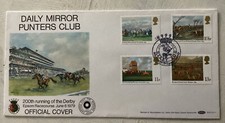 GB QEII 1979 Daily Mirror Punters Club Horseracing Benham FDC Derby 200 SHS C£15