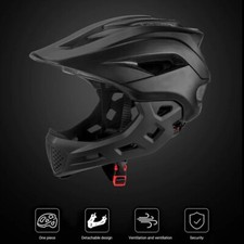 Black 2in1 Kids Full Face Bike