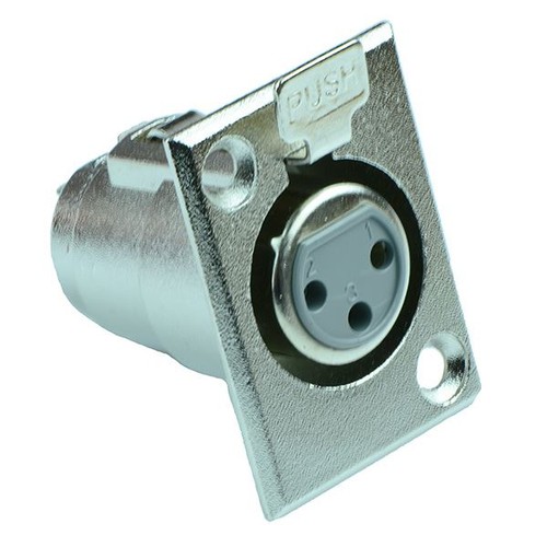 Xlr pole chassis panel - xlr, 3