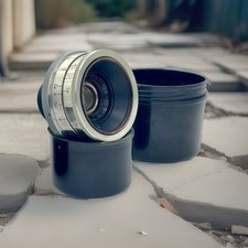 Silver JUPITER-12 35mm F2.8 Lens Contax, Kiev based on ZEISS Biogon 3.5cm F2.8