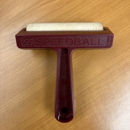 Speedball soft rubber brayer - rubber,