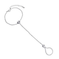 Diamante hand and ring - ring, slave
