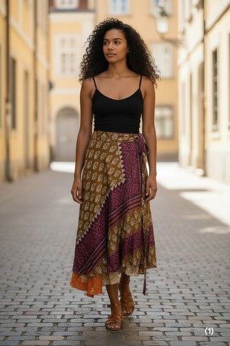 Recycled silk saree - silk,