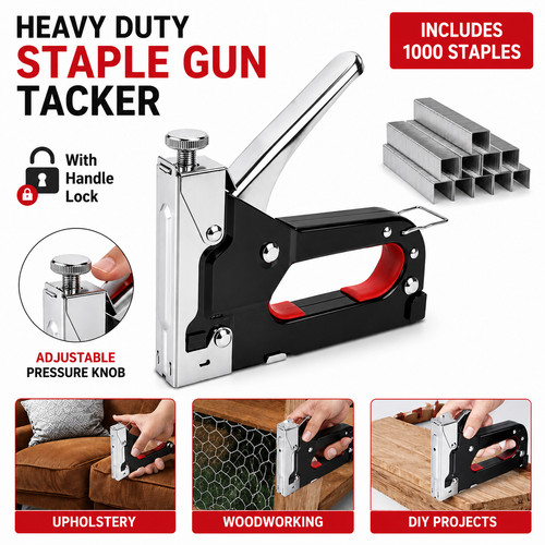 Staple gun heavy duty tacker - gun,