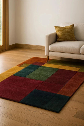 Modern handmade wool - handmade, rug