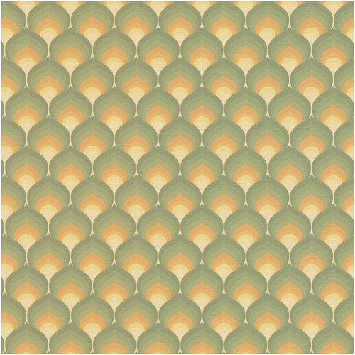Retro vinyl wallpaper green - retro,