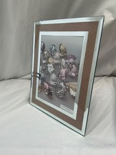 Six trees Photo Frame Rose Gold Silver Colour  Mirrored Sparkles Size 8” x 6”