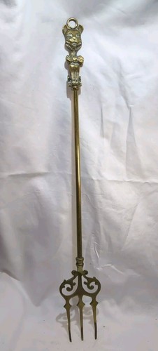 Lovely antique brass toasting - antique,