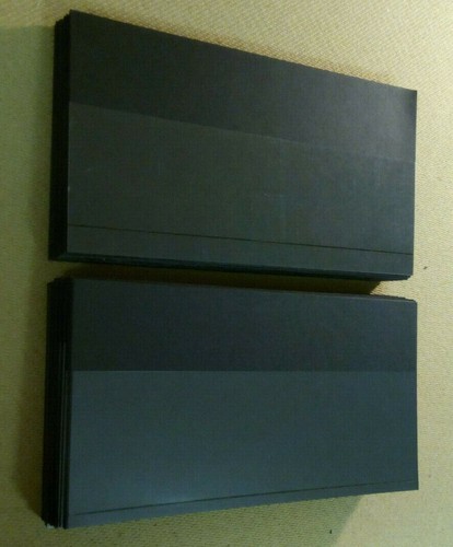 100 black stock cards - black,