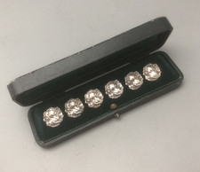 Art Nouveau Silver Buttons