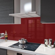 Glass Splashbacks Deep Red and