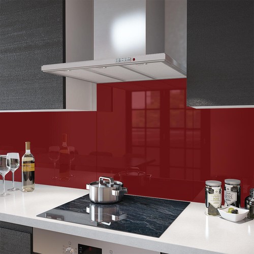 Glass splashbacks deep red and - splashbacks,