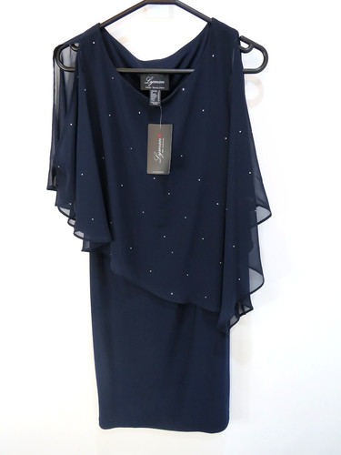 Bnwt frank lyman navy dress - lyman,
