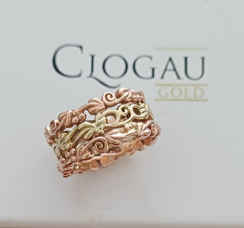 Welsh clogau 9ct row - 3, wide