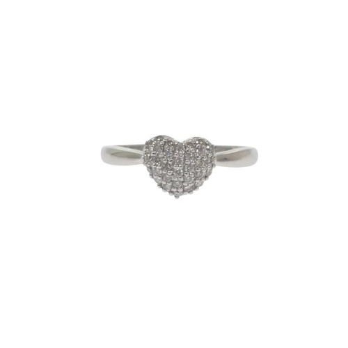 Estelle heart pave ring - pave,