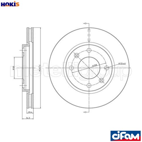 Brake disc 800 238 - disc, 800-238