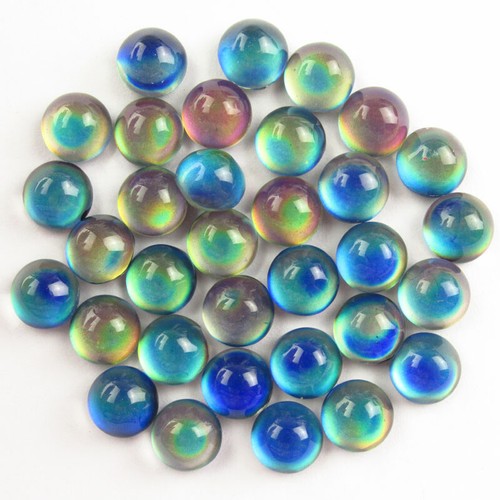 20pcs rainbow mood stone cab - 20pcs,