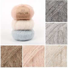 Drops Brushed Alpaca Silk - Mulberry Silk and Baby Alpaca Blend Aran Yarn 25gr