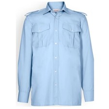 Boys Girls Security Pilot Shirt Uniform Workwear Epaulettes Workwear Youth