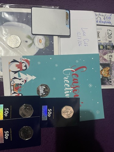 50p coin collection - coin,