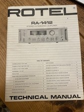 Rotel RA-1412 Technical Manual