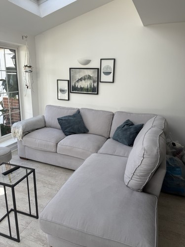 Grey fabric shape - fabric, l-shape