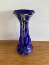 Stained glass cobalt blue with