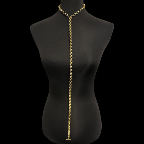Gold chunky belcher long - belcher,