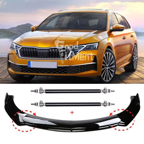 Glossy black front bumper - glossy,