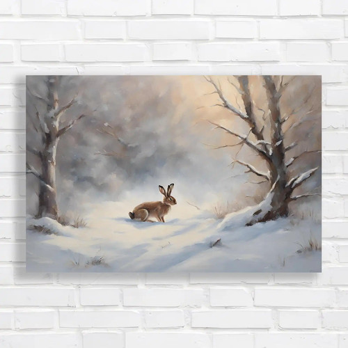 Winter wilderness rabbit - winter,