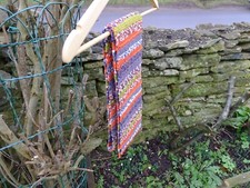 "Stockholm Mix" Extra Fine 100% Virgin Wool Hand Knitted Scarf