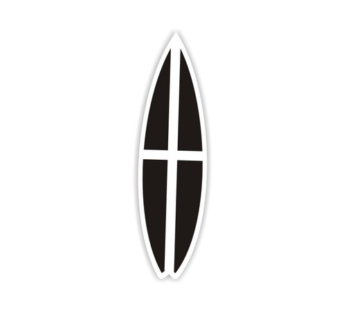 Cornwall surfboard sticker - cornwall,